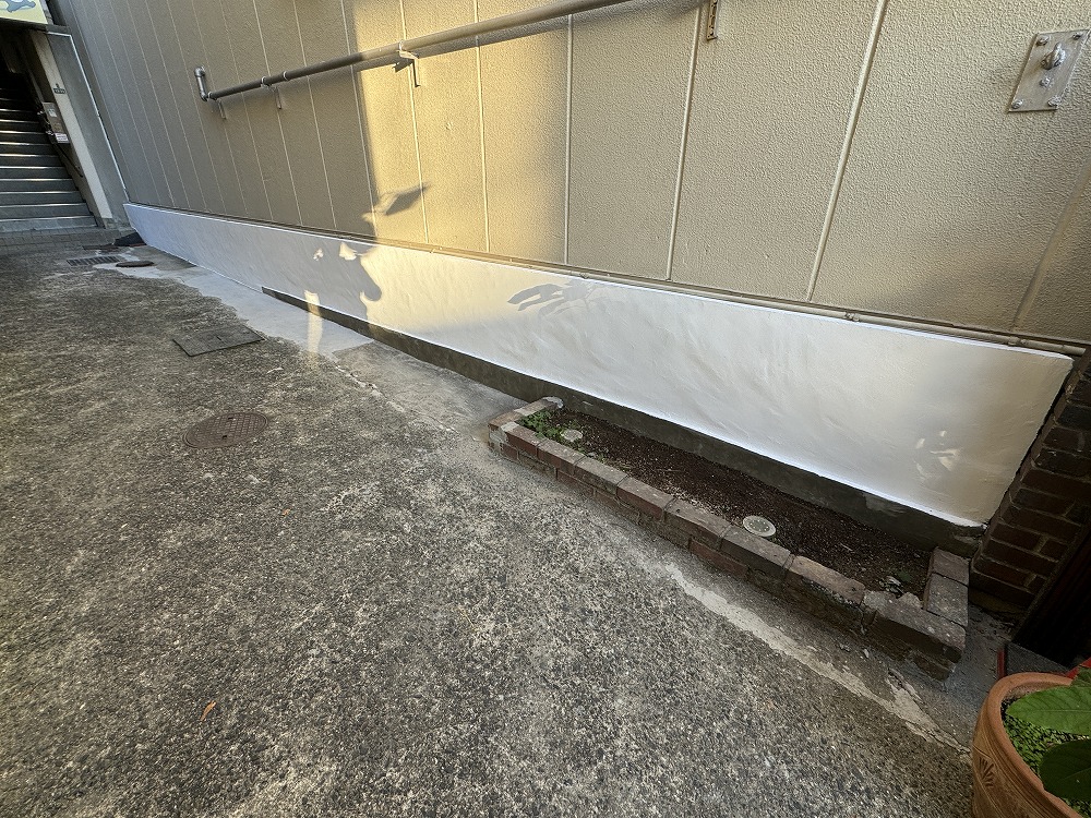 ブロック塀の塗装<br>【広島市西区横川町】